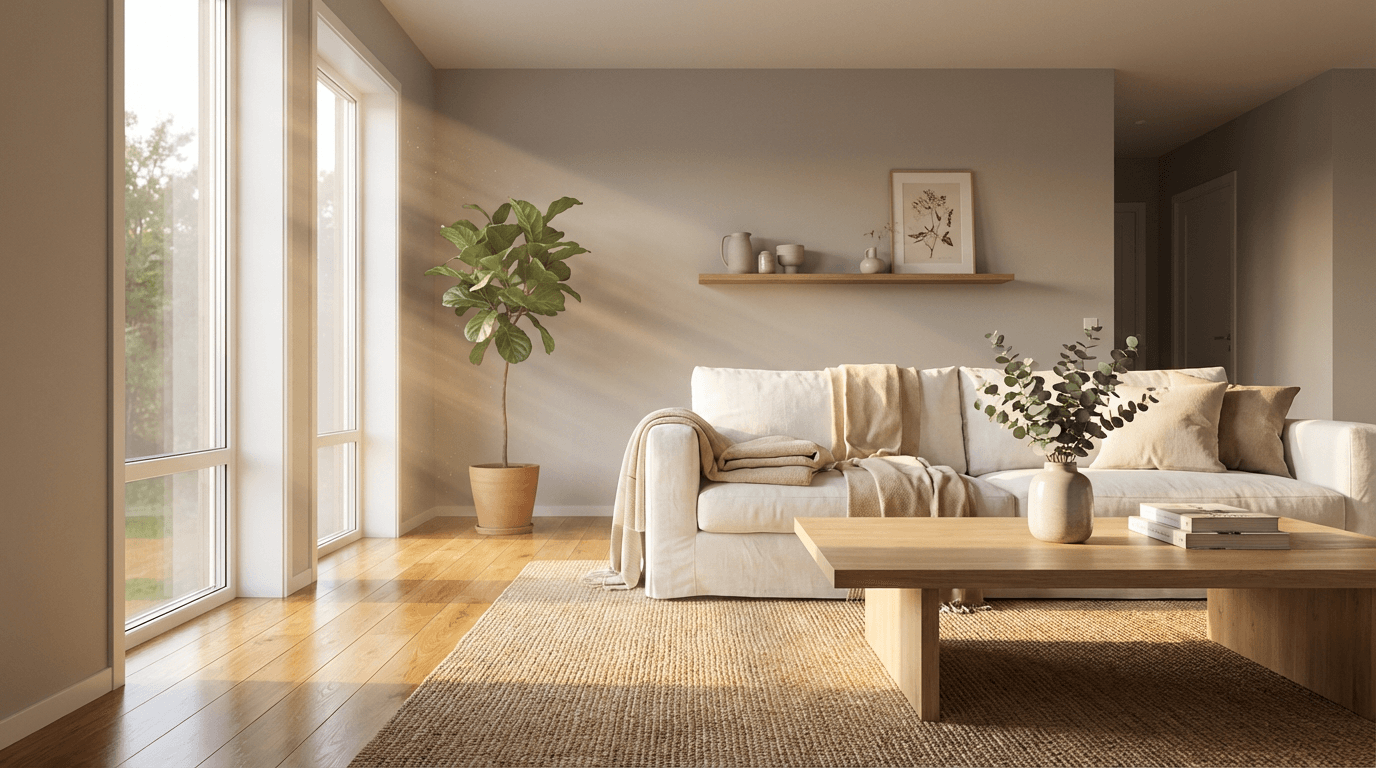 Professional cleaner carefully maintaining a bright, organized Bay Park home